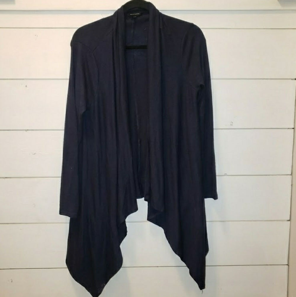 Banana Republic Navy Blue Waterfall Open Front Womens Cardigan, Size S
